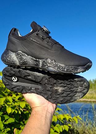 Жіночі шкіряні чорні кросівки ecco w golf biom h5 boa waterproof, 38р.