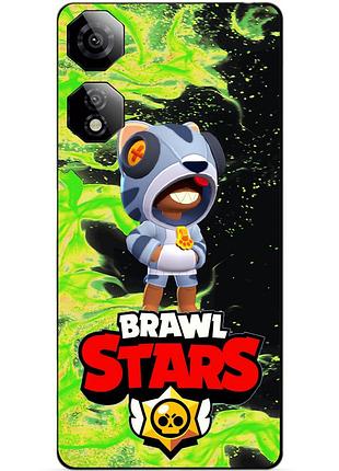 Чехол силиконовый бампер для zte nubia neo 2 5g с героем бравл леон бродячий brawl
