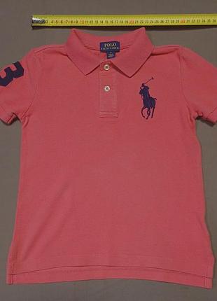 Плечі 30 см polo ralph lauren size 5/5т   коралове дитяче  поло 
100% cotton