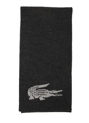 Шарф lacoste intersia crocodile double face