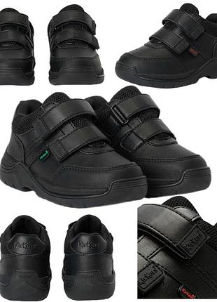 Кожаные кроссовки полуботинки kickers stomper mid 23 р. стелька 15 см