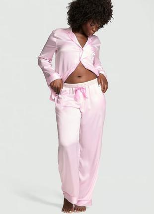Піжама сатинова зі штанами victoria’s secret оригінал