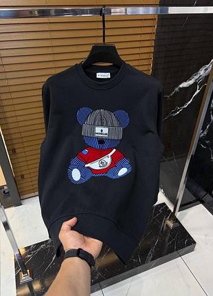 Світшот moncler чорний колір