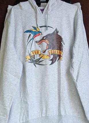 Худи серое мужское the witcher, xl