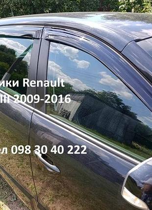 Дефлектори вікон (вітровики) renault scenic iii 2009-2016 , 4 шт