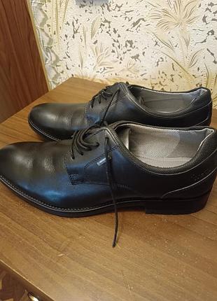 Туфлі чоловічі fretz men gore-tex чорні шкіряні, розмір 43-44 (28.5 см)