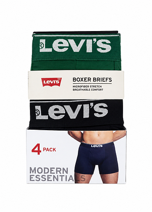 Чоловічі боксерські труси levi's, набір з 4 штук