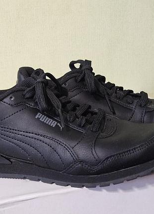 Кроссовки puma коже, черные р.36