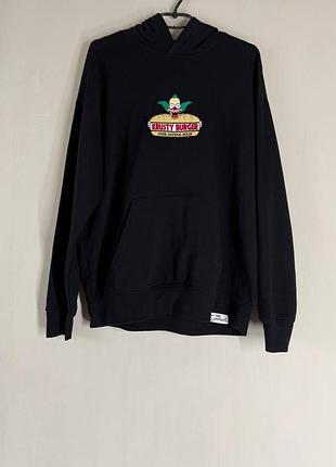 Чорне худі the simpsons krusty burger primark оверсайз ідеальний стан розмір l-xl