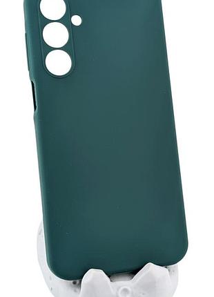 Чехол silicone cover для samsung galaxy a16 / a165 бампер с микрофиброй зеленый