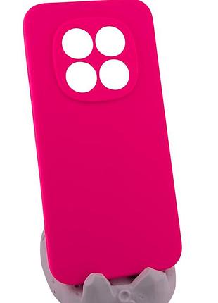 Чехол silicone cover для xiaomi redmi note 15 pro 5g бампер с микрофиброй розовый