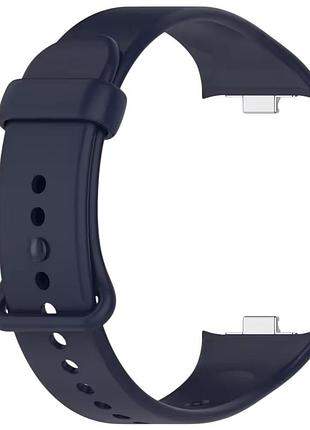 Ремешок для xiaomi redmi watch 4 силиконовый темно-синий