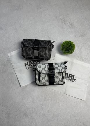 Сумка karl lagerfeld чорна / біла