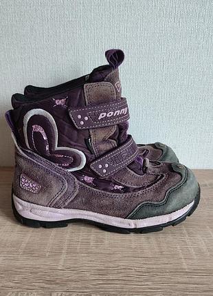 Зимові шкіряні черевики ponny sympa-tex 29р. 18.5 см.
