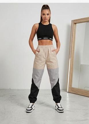 Нейлоновые спортивные штаны-джоггеры missguided