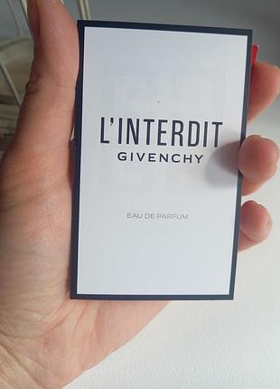 Парфумована вода givenchy l'interdit eau de parfum, 1 ml