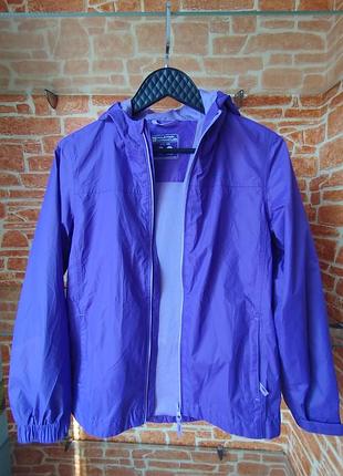 Фиолетовая ветровка дождевик mountain warehouse 11-12 г.