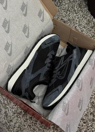 Nike waffle s dark grey black 8