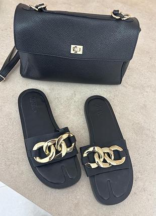 Шикарні шльопанці zara