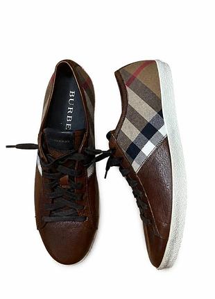 Чоловічі туфлі burberry коричневі шкіряні eu 41 / us 8
