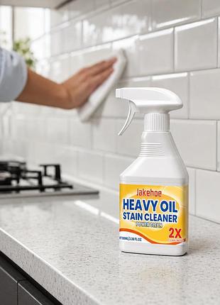 Спрей антижир 100 мл, jakehoe heavy oil stain cleaner, белый / очиститель для кухни / моющее средство для уборки жира и нагара