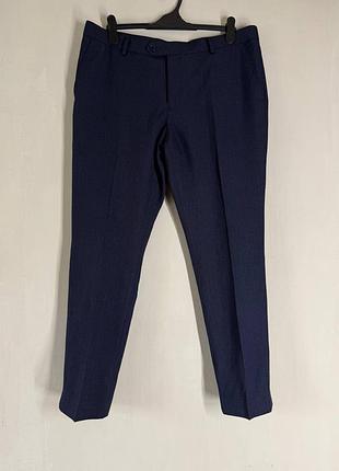 Мужские классические темно-синие брюки next tailoring в клетку размер 38