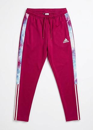 Спортивные штаны adidas оригинал, размер m, малиновый/бордовый
