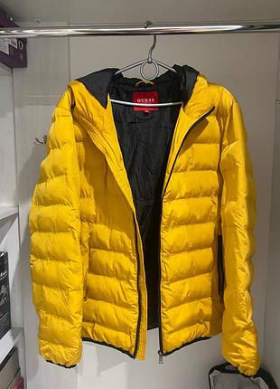 Чоловіча куртка guess пуховик демісезонна (оригінал) xl