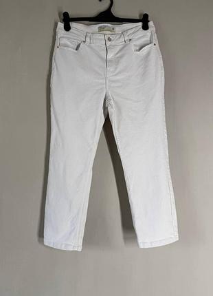 Новые белые укороченные джинсы next crop slim (размер 42 / u9 14)