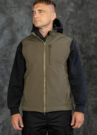 Жилет urban softshell на флісі олива