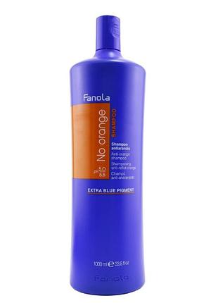 Шампунь антиоранжевый fanola no orange shampoo для окрашенных темных волос 1000мл