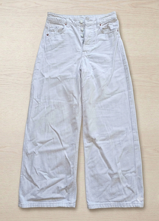 Джинсы белые wide leg
размер:xs