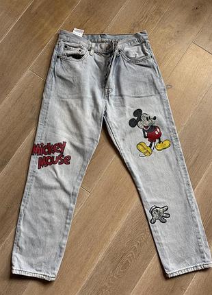 Колекція levi's 501 x disney, mickey mouse, w28 l26, рідкісна колоборація
