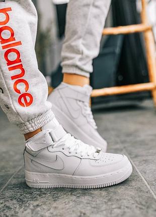 Кросівки жіночі nike air force white високі