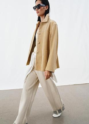 Куртка за 100% замшевої шкіри від zara