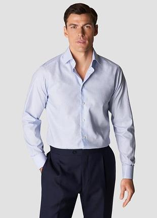 Сорочка  преміум  eton швеція в ідеальному стані. 42 slim.
