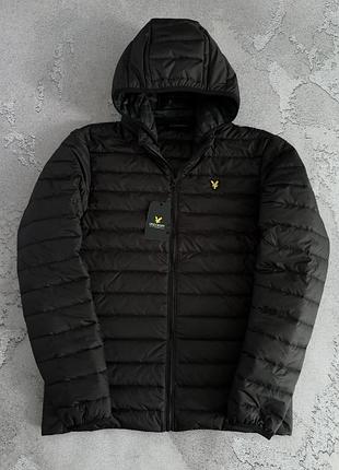 Куртка чоловіча чорна lyle &amp; scott! мужская куртка стеганная демисезонная lyle &amp; scott! материал плащевка! куртка осень-весна! размеры s-3xl!