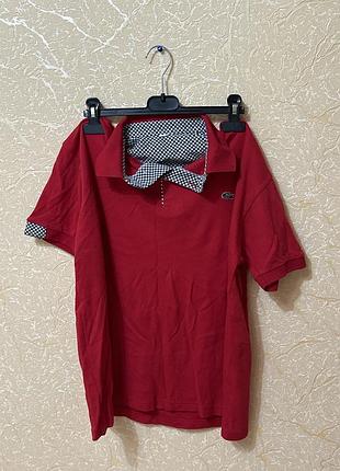 Чоловіче поло lacoste червоне, розмір l