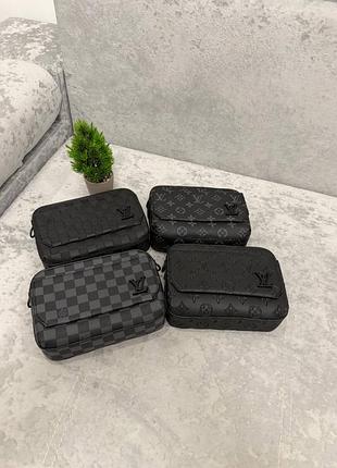 Сумка чоловіча louis vuitton чорна доставка 1-2 дні