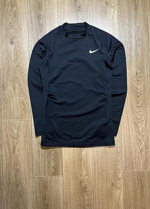 Лонгслів nike pro чорний, розмір m