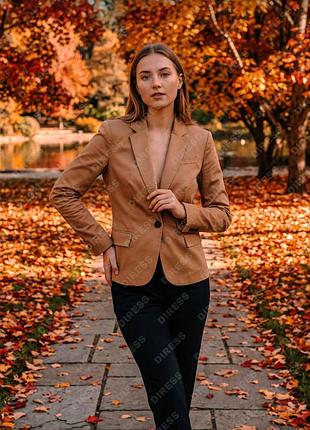Пиджак женский коричневый mango