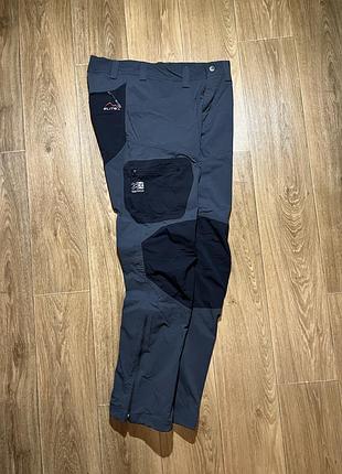 Трекінгові штани karrimor elite на утяжках, розмір l, сіро-чорні