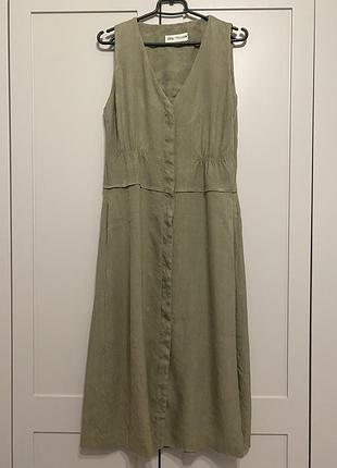 Zara сукня льон