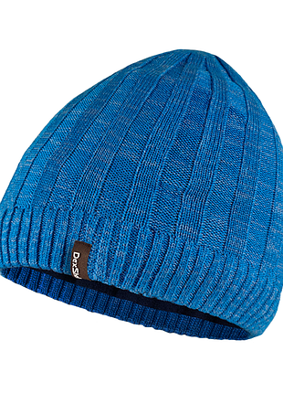 Водонепроникна шапка dexshell heathered rib knit beanie, onesize (56-58 см), блакитний