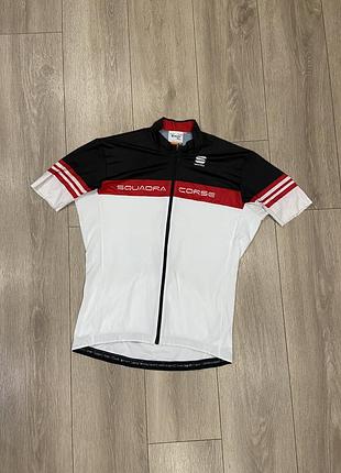 |xl-l| велофутболка sportful / велоджерсі / джерсі sportful squadra corse italy cycling jersey