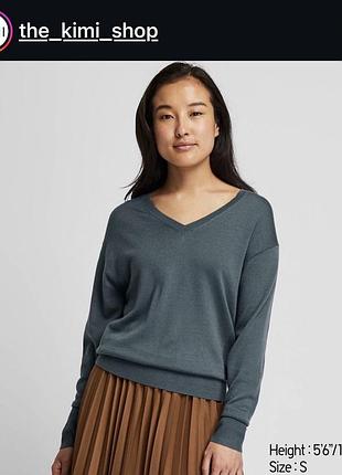 Жіночий мериносовий светр оверсайз uniqlo