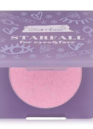 Шимер для очей та обличчя glambee starfall for eyes & face, тон 01, 4 г
