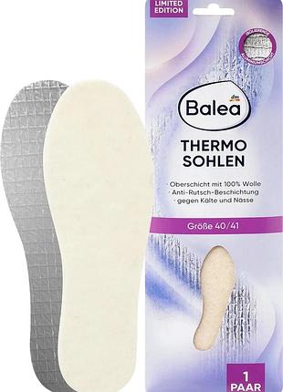 Зимние термостельки для обуви balea thermo sohlen