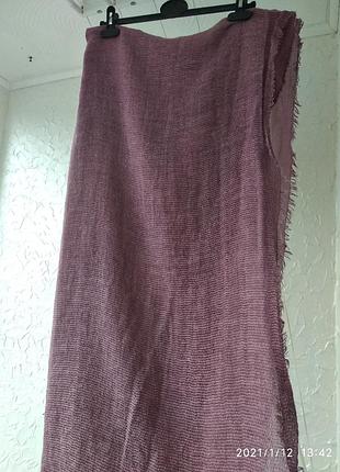 Палантин сиреневый