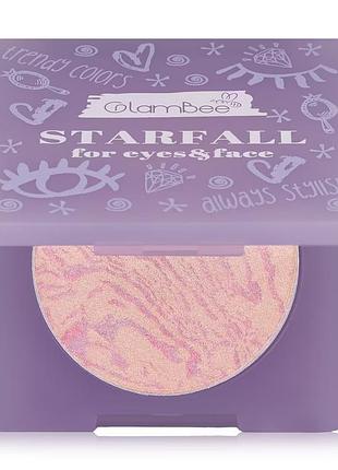 Шимер для очей та обличчя glambee starfall for eyes & face, тон 02, 4 г